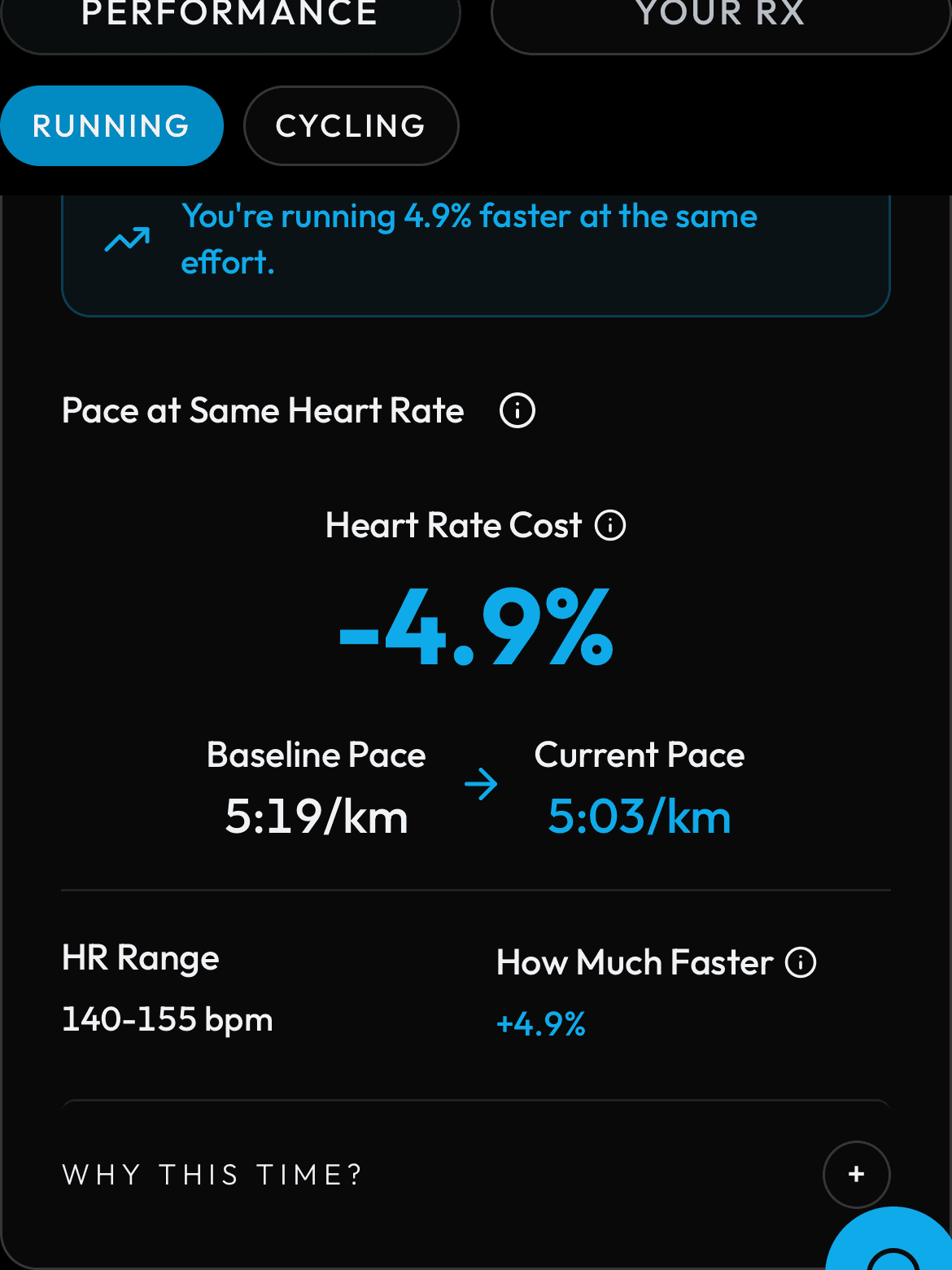 Running Economy (Analysis) screenshot
